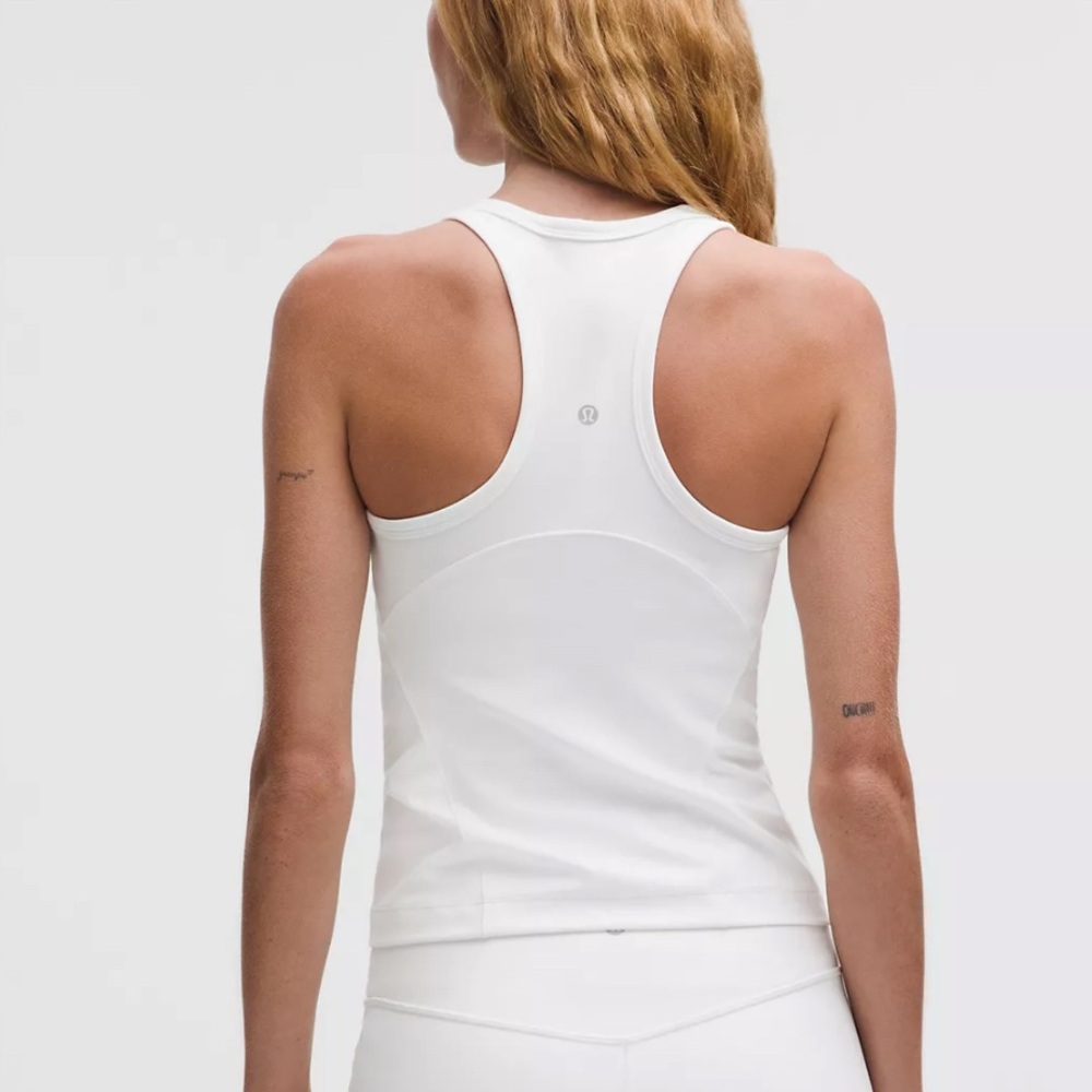 lululemon athletica White racerback tank top